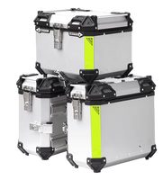 Top Case Moto en Alliage d'Aluminium 43L+39L, Accessoires pour Maxi-Scooter, Étanche, Démontage Rapide, Sacoches Latérales, Rénovation/Mise à Niveau