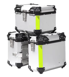 Borse <span class=keywords><strong>Laterali</strong></span> in Lega di Alluminio 43L+39L Impermeabili a Sgancio Rapido <span class=keywords><strong>per</strong></span> <span class=keywords><strong>Moto</strong></span> e Maxi-Scooter, Retrofit/Upgrade - Product Image 1