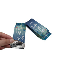 Sac d'emballage personnalisé en mylar pour le thé noir Pochette à gousset latéral de taille mini bon marché PP PET pour petits sachets thermoscellables en papier alimentaire