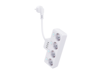 Multiprise industrielle flexible en PVC avec conception à rotation libre, 4/3 prises et 3 ports USB