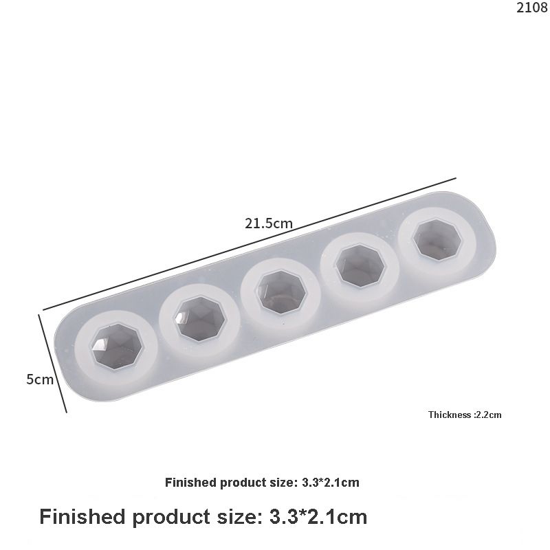 Molde de base redonda perforada geométrica