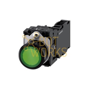 Interrupteur en plastique Siemens 3SU11020AB401FA0-IP65 1NO neuf - Product Image 1