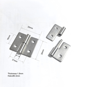 1.5 "Có Thể Tháo Rời Bản Lề Nhỏ Trượt Doanh Cờ Bản Lề Lift Off Có Thể Tháo Rời Cửa Bản Lề 304 Thép Không Gỉ Tay Phải - Product Image 1