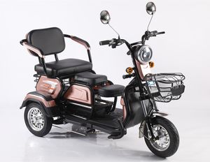 Tricycle électrique à trois roues 48V avec toit ouvert, motorisé, pour le transport urbain - Product Image 4