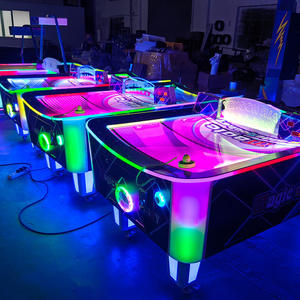 Máquina de Hockey de Aire Operada con Monedas, Simulador de Juego de Mesa Curva para Interiores - Product Image 5