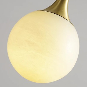 Modern Chinese Pendant <b>Light</b> Gold Marble Round LED E27 Home Decor <b>Chandelier</b> - Product Image 4