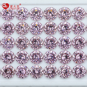 Gemme Love Fire 5A, Nuova Taglia a Fiore, Pietra Preziosa Sintetica CZ Sfusa, Forma Decagonale, Taglio Brillante Speciale a Stella, Zirconia Cubica Sintetica - Product Image 4