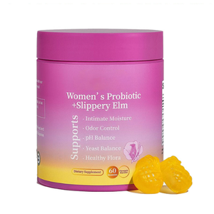 Gummies Probiotiques pour Femmes Leefar avec Orme Glissant 60 Comprimés Soutien de l'Hydratation Intime Yoni Équilibre du pH et de la Levure - Product Image 2