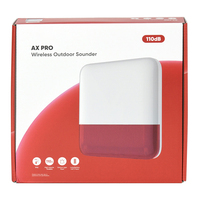 Hik EK-PS1-E-WE Sonnette extérieure sans fil bidirectionnelle, sonnette extérieure