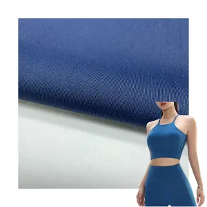 Nylon 80% Spandex 20% Matte Sandwich Air Layer 4 Sided High Elastic Knit Fabric Sports Coat Top Casual Wear Fabric
