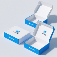 Boîtes d'emballage pliables en carton pour cadeaux, boîtes d'expédition, boîtes en carton ondulé pour vêtements avec logo unique