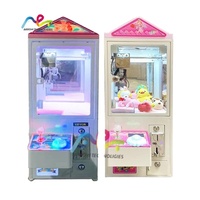Machine cadeau à jetons jeu d'amusement Mini grue griffe Machine jouets en peluche griffe grue Machine