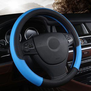 Elegante Funda Universal de Cuero Suave para <span class=keywords><strong>Volante</strong></span> de <span class=keywords><strong>Coche</strong></span> con Diseño en Relieve Decorativo para Estilo Interior - Product Image 5
