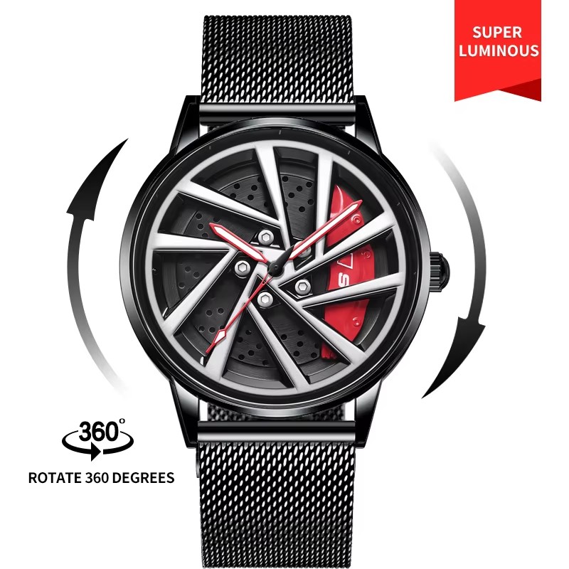 Cinturón de malla rojo