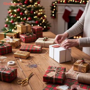 Caja de regalo pequeña con tapa, caja de regalo blanca con tapa, adecuada para regalos, se puede personalizar según las necesidades. - Product Image 5