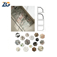 ZGSTONE Bac de douche en pierre frittée ultra-durable, antidérapant et résistant aux taches pour salle de bain, idéal pour la rénovation de salle de bain
