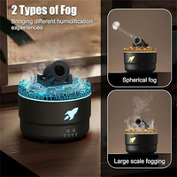 Hxtc88 3D méduse Cool brume fumée brouillard Portable Usb Mini humidificateur flamme volcanique canon de lave Table de bureau petit diffuseur d'arôme