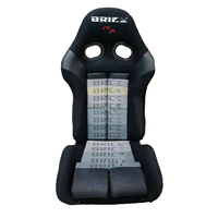 Asiento de Carreras Universal de Simulación 9003B de Fibra de Vidrio con Simulador de Movimiento de Coche y Cuero PVC Brillante
