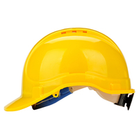 Casque de sécurité de chantier EN397 en HDPE, protection de la tête, casque de travail pour hommes, couleur personnalisée rouge, jaune, blanc