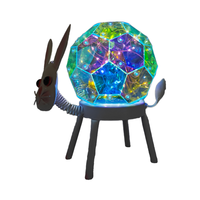 Lampe de jardin solaire LED pour animaux, décoration extérieure étanche en forme de chat et de lapin mignon pour patio et balcon.