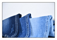 Lot de tissu denim extensible de 8oz à 14oz, tissu denim à l'acide