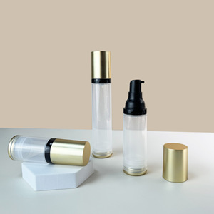 Đen miệng PP không có không khí nhũ tương Kem che khuyết điểm chai <span class=keywords><strong>15ml</strong></span> 30ml 50ml Chăm Sóc Da Báo Chí không có không khí chai cho khuôn mặt kem mặt Kem mắt - Product Image 1