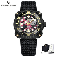 Pagani Design PD-YN009 YN009 Wasserdichte Luxus Vintage Armbanduhr Automatische Mechanische Armbanduhr für Herren Reloj mit Box & Etui