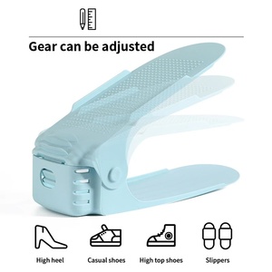 1PCS AdjustableShoe StackerShoeSlotsOrganizer Shoe Slots Space Saver Double Deck Shoe RackHolderforCloset Organization - Product Image 2