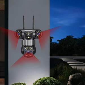 三镜头安全摄像头<span class=keywords><strong>2</strong></span>.4GHz 5G WiFi运动人体检测语音报警SD云存储无线摄像头 - Product Image 3