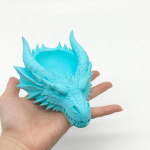 Impression 3D transfrontalière, design tête de <span class=keywords><strong>dragon</strong></span> gothique sombre, plateau de rangement multifonctionnel, plateau à bijoux, <span class=keywords><strong>bougeoir</strong></span> - Product Image 2