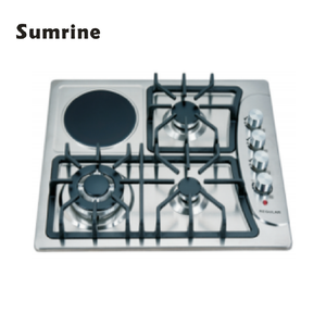 Table de cuisson 4 feux <span class=keywords><strong>gaz</strong></span> et <span class=keywords><strong>électrique</strong></span>, <span class=keywords><strong>cuisinière</strong></span> et <span class=keywords><strong>four</strong></span> sur pied 4 feux <span class=keywords><strong>gaz</strong></span> et <span class=keywords><strong>électrique</strong></span> - Product Image 6