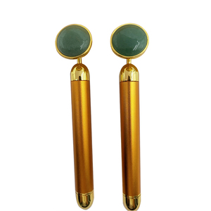 2019 new Jade Rose quartz rouleau facial électrique vibration barre de beauté de rouleau de massage pour le <span class=keywords><strong>visage</strong></span> - Product Image 3