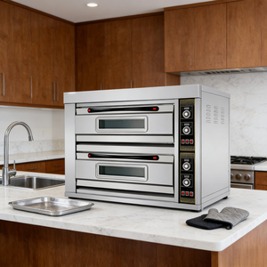 Equipo Profesional <span class=keywords><strong>de</strong></span> Panadería, Horno Eléctrico <span class=keywords><strong>de</strong></span> 2 Niveles, Horno <span class=keywords><strong>de</strong></span> Convección Industrial con Bandeja Extraíble - Product Image 1