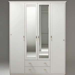 Armario de Dormitorio Personalizado de Fábrica, Armario Moderno de Madera, Gabinetes de Habitación con Espejo, Listo para Armar - Product Image 2