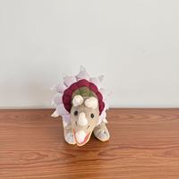 Boneka Plush Lembut Grosir untuk Hadiah Mesin Cakar, Karnaval, dan Hiburan - Mainan Hewan Triceratops