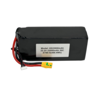 Batterie Lipo Mason Power 6S 22.2V 22000mAh 30C pour drone de relevé et de cartographie avec prise QS8 XT60 XT90 AS150