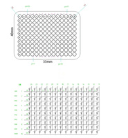 Pantalla LED Profesional de Matriz de Puntos 10x14, Módulo de Luz Blanca de 3mm, para Unidades de Reloj de Alta Resolución