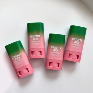 Eco-friendly 50g/70g Purple White Plastic Foundation Stick Packaging <b>Sunblock</b> Bottle Sunstick Deodorant Container Screw Cap Logo - Product Image 1