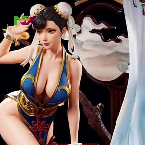 Estatua de <span class=keywords><strong>Chun</strong></span>-<span class=keywords><strong>Li</strong></span> de 48 cm, Figura de Estilo Chino, Artículo Coleccionable para Fanáticos de los Videojuegos y Exhibición de Lujo - Product Image 2