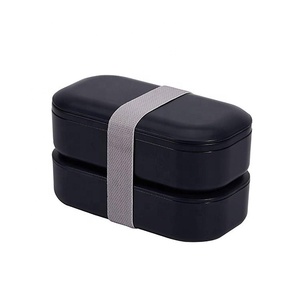 Bento-fiambrera Convertible a 4 estilos para niños, 2 niveles, personalizado, libre de BPA, a prueba de fugas, con bolsa - Product Image 6