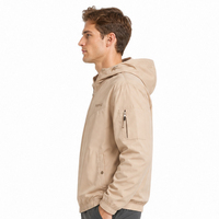 Veste bomber softshell imperméable pour homme YM Custom, avec fermeture éclair, coupe-vent d'automne pour la randonnée et le camping