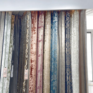 <span class=keywords><strong>Rideaux</strong></span> occultants en <span class=keywords><strong>velours</strong></span> doux, broderie de luxe, épais, pour salon, installation facile, élégants. - Product Image 3