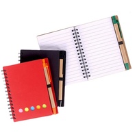 Nouvelle promotion : carnet en papier kraft pas cher, journal, planificateur et marque-pages, onglets d'indexation colorés