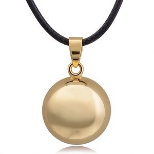 Llamador De ángeles suena oro manos De bebé <span class=keywords><strong>huella</strong></span> Bola mexicana bolas armonía colgante ángulo ala collar joyería - Product Image 5