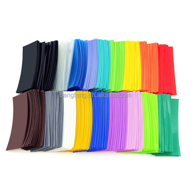 1000PCS Transparent PVC Heat Shrink 300V Rated 80C 48% Shrink Rate 18650 Battery Wrap Protective Cover Sleeve