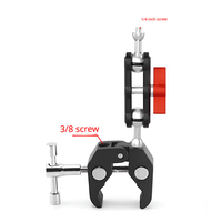 Approvisionnement d'usine 360 °   Bras rotatif magique avec rotule et pince crabe, support portable pour caméra d'action, accessoires pour appareil photo