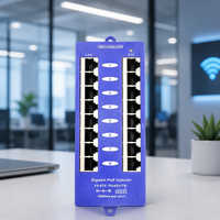 Injecteur PoE passif Gigabit 8 ports 24V |   Alimentation électrique DC12-57V pour caméras IP et points d'accès sans fil |   Certifié CE/FCC