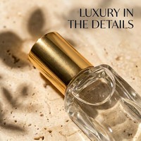 Flacon de parfum en verre irrégulier de 10 ml, forme dentifrice unique, finition mate givrée, contenant de parfum rechargeable avec vaporisateur et bille roll-on