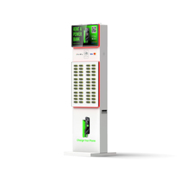 Nouveau produit : Kiosque de location et de recharge en libre-service pour banques d'alimentation partagées à 48 emplacements, avec lecteur de cartes NFC POS et casier pour téléphones portables, pour lieux publics