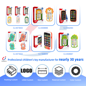 Jouet d'apprentissage créatif Chengji pour enfants, téléphone portable en plastique avec lumière <span class=keywords><strong>et</strong></span> musique en forme de lion pour la maternelle <span class=keywords><strong>et</strong></span> l'éducation précoce - Product Image 4